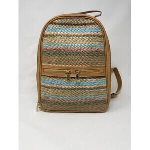Tommy Bahama Striped Backpack Purse NEW